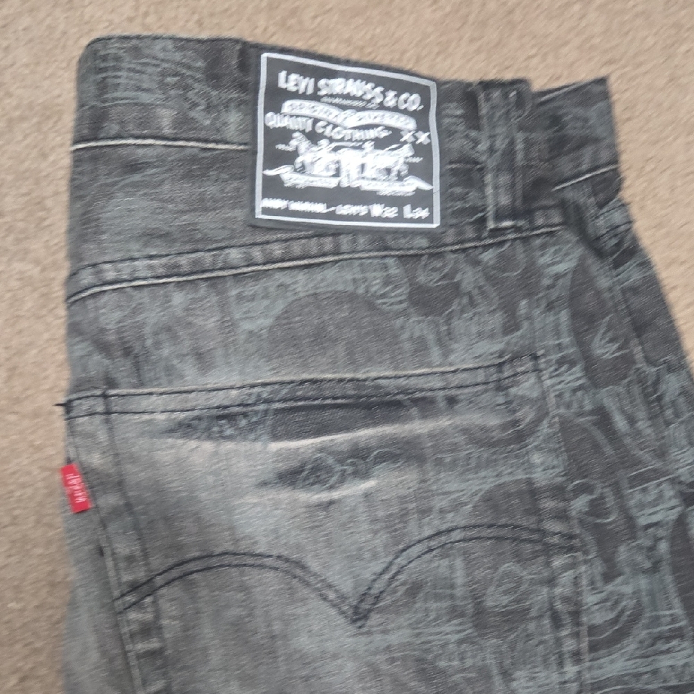 Levi's X Andy Warhol Skull Patterned Jeans for Men